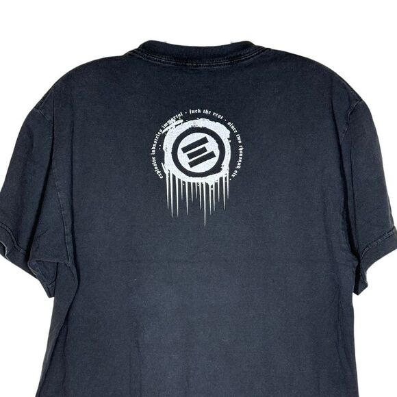 Explosive Industries Black Short Sleeve Graphic Shirt Size M Punk Rock - Picture 5 of 8